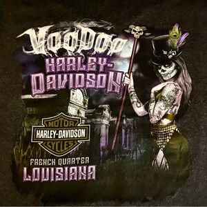 💀⚜️Mens HD Pocket Tee Voo-Doo Harley-Davidson ⚜️💀